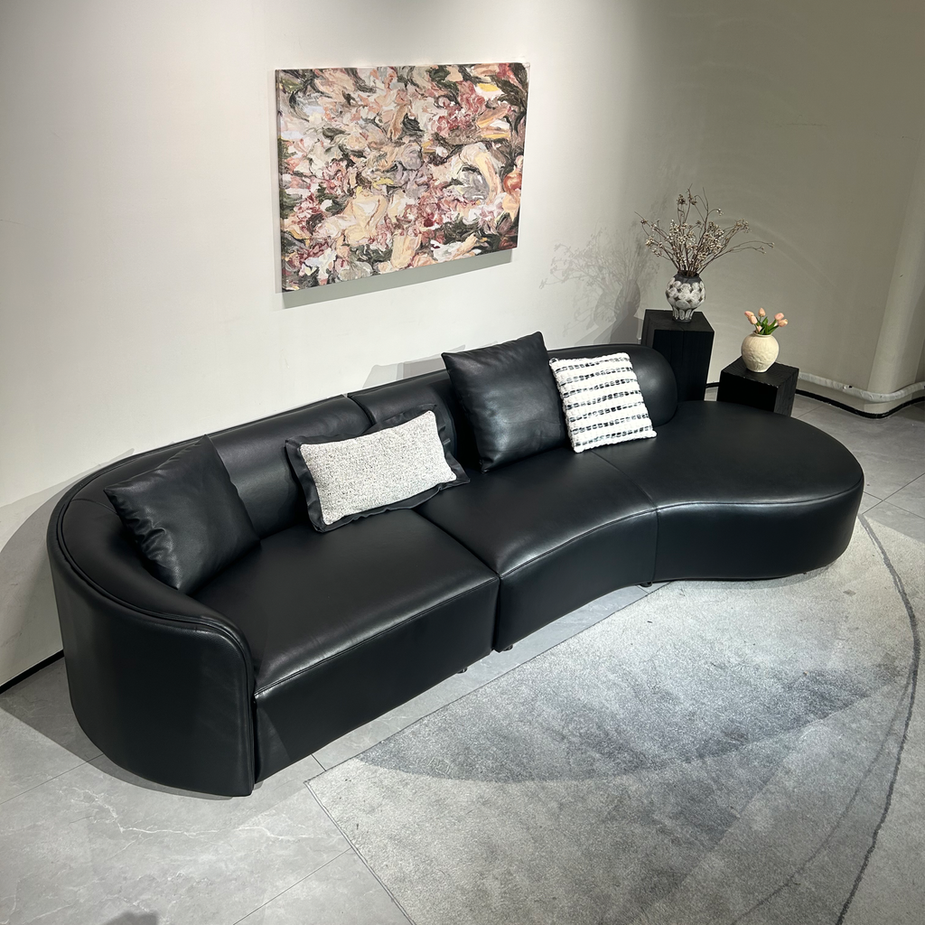 Luna Asymmetrical Sofa - Irregular Moon Phase Curves