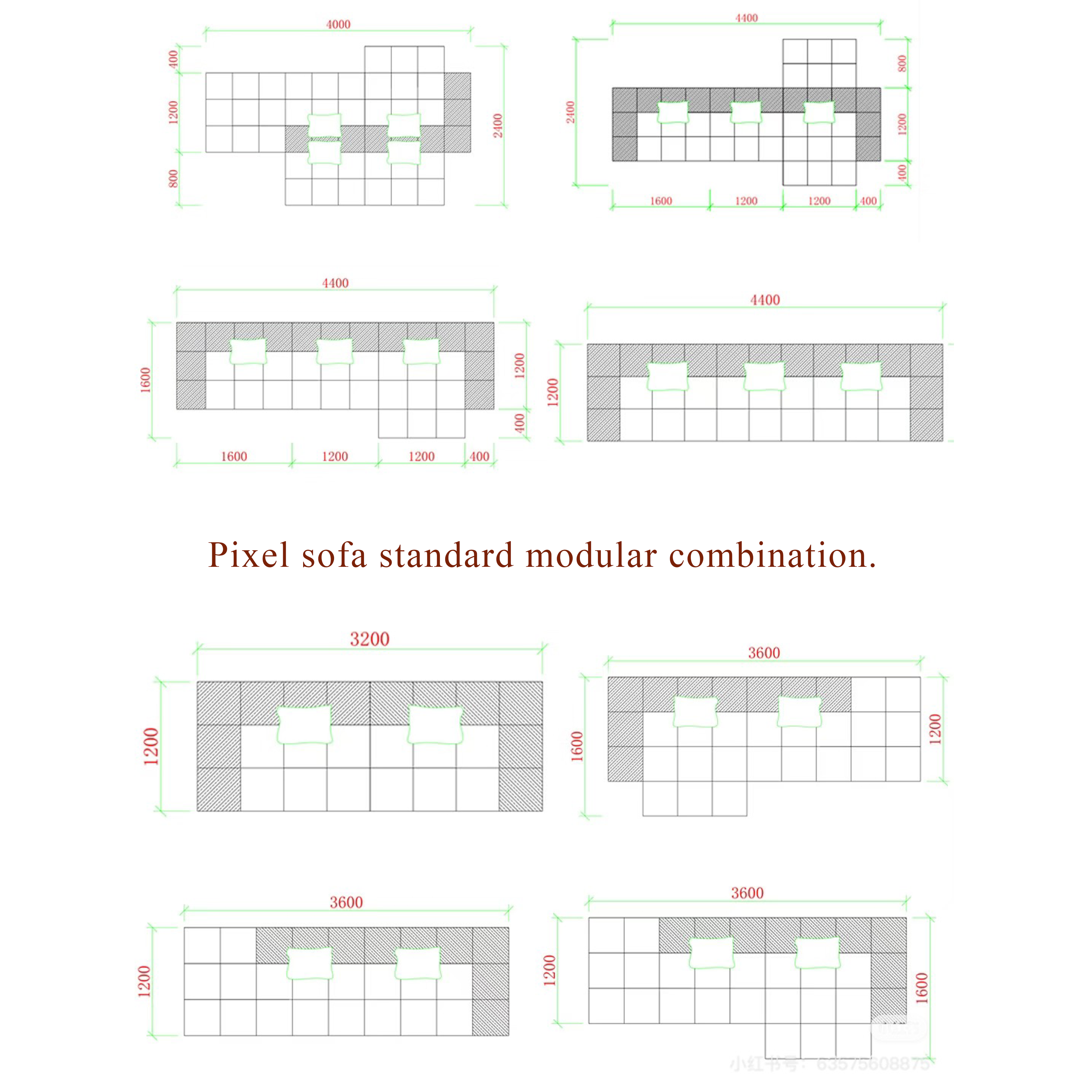 Pixel Modular Sofa - Playful Square Modules