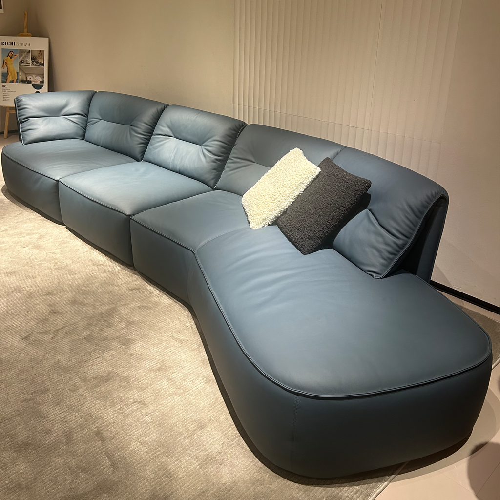 Harbour Irregular Sofa - Asymmetrical Free-Form Silhouette, Organic Artistic Statement