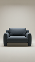 Single-Seat Modular Sofa With Steel Base