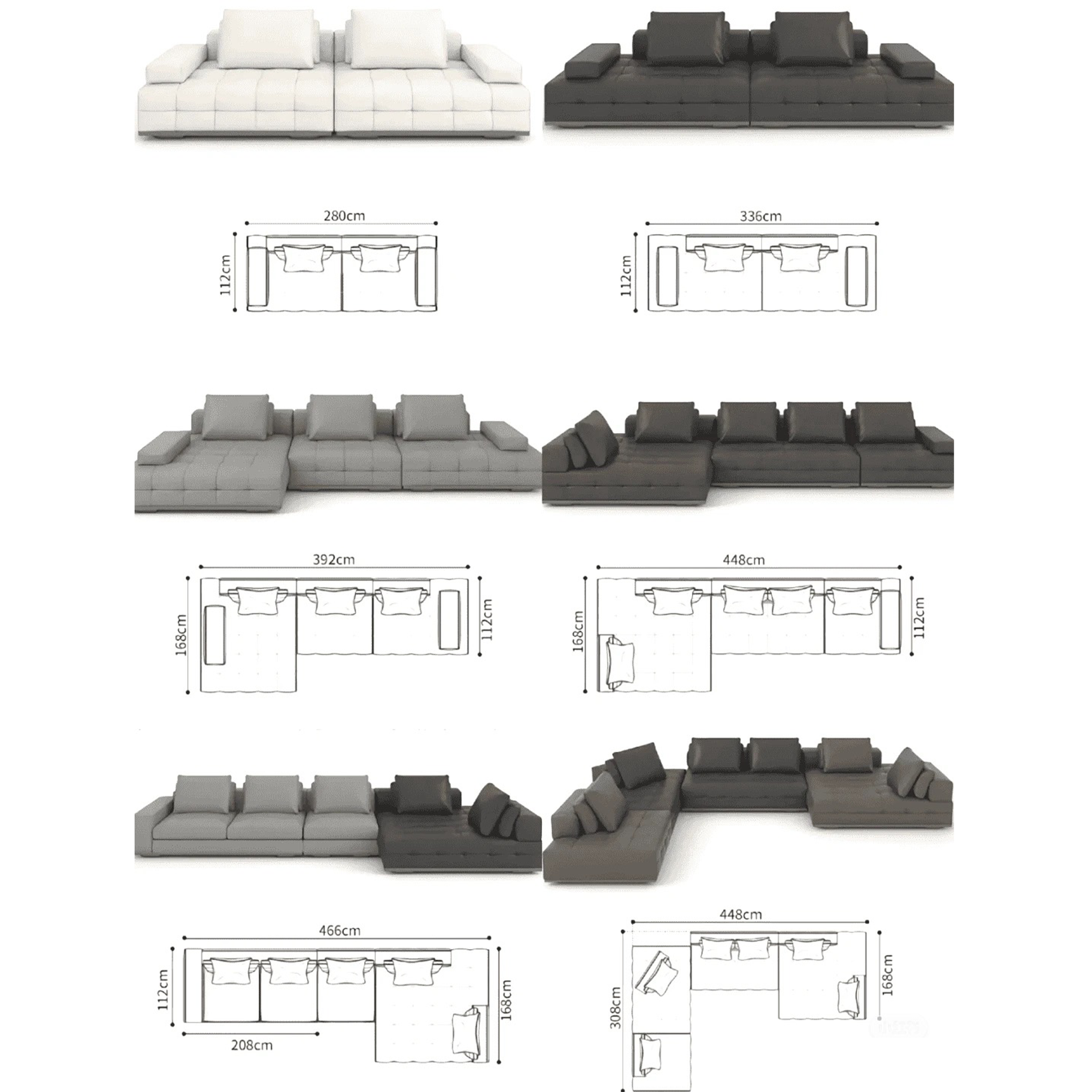 Lawrence Modular Sofa - Flexible Italian Seating