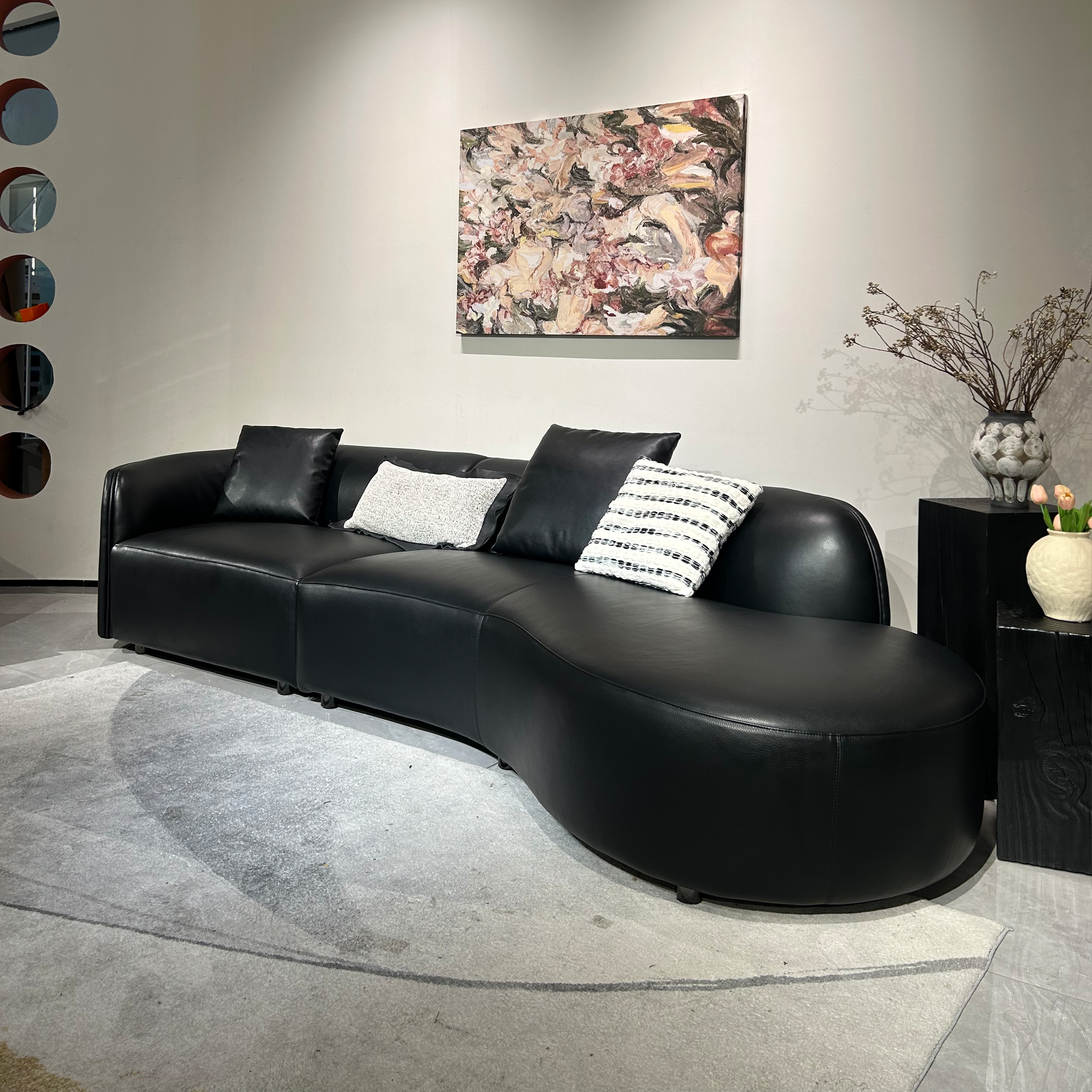 Luna Asymmetrical Sofa - Irregular Moon Phase Curves