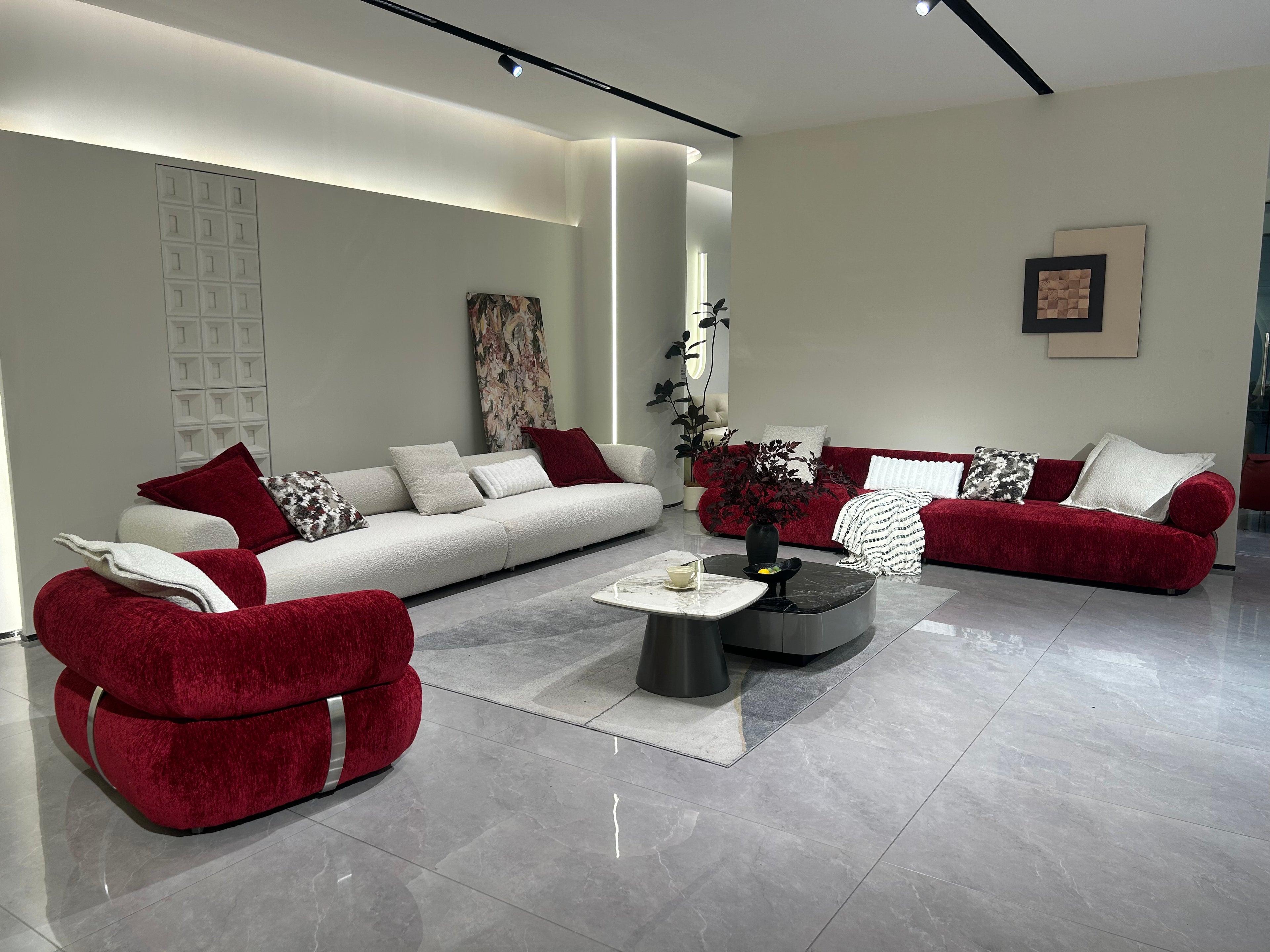 MiQi Modular Block Sofa | Retro-Luxe Bouclé & Chenille Cloud Couch