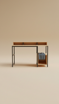 Space-Saving Desk With Sliding Drawer