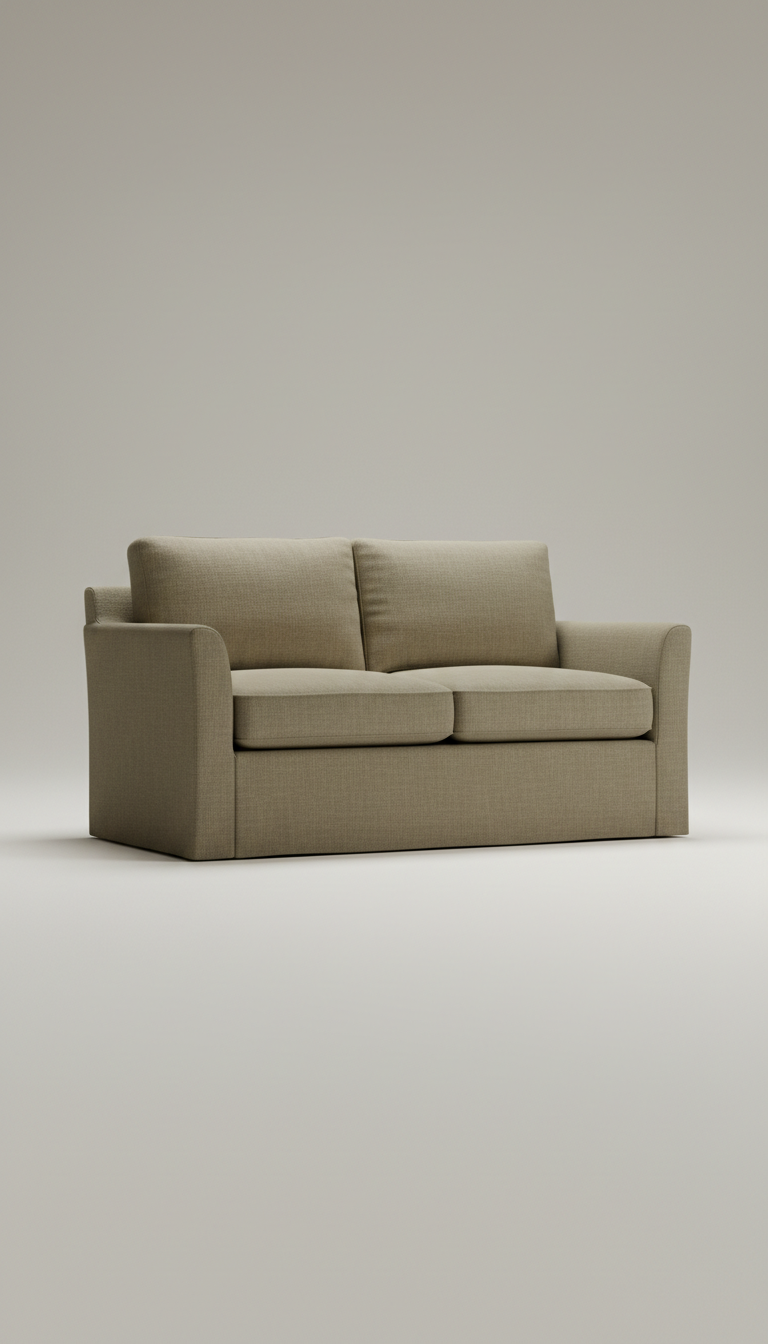Moss Linen Single Seat Sofa