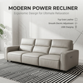 FlexBlock Lift-Up Modular Sofa - Convertible Leather & Fabric Function Sofa
