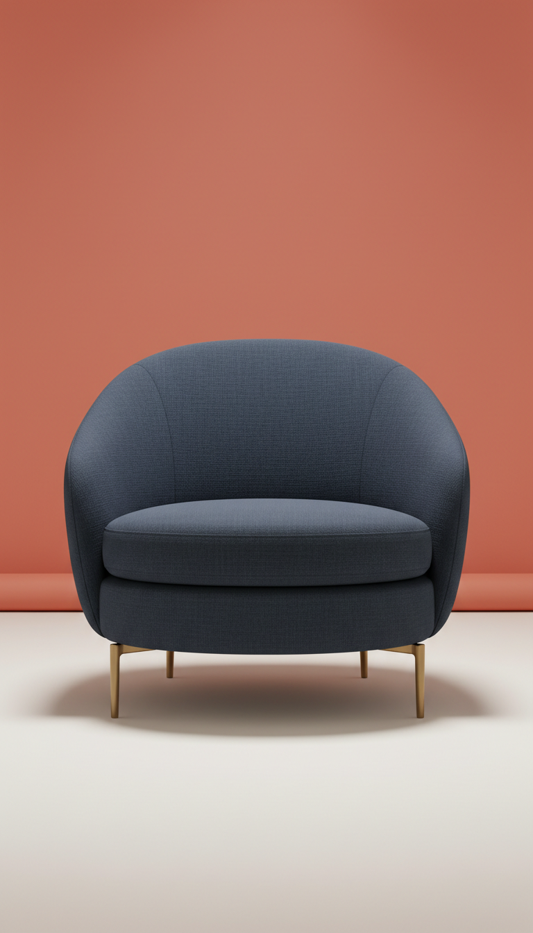 Inkwell premium upholstered single-seat sofa