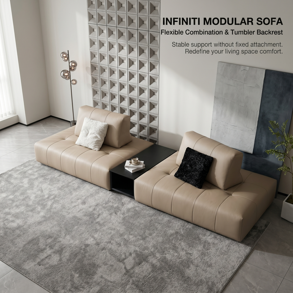 Infiniti Tumbler Sofa - Freestanding Backrests, Modular