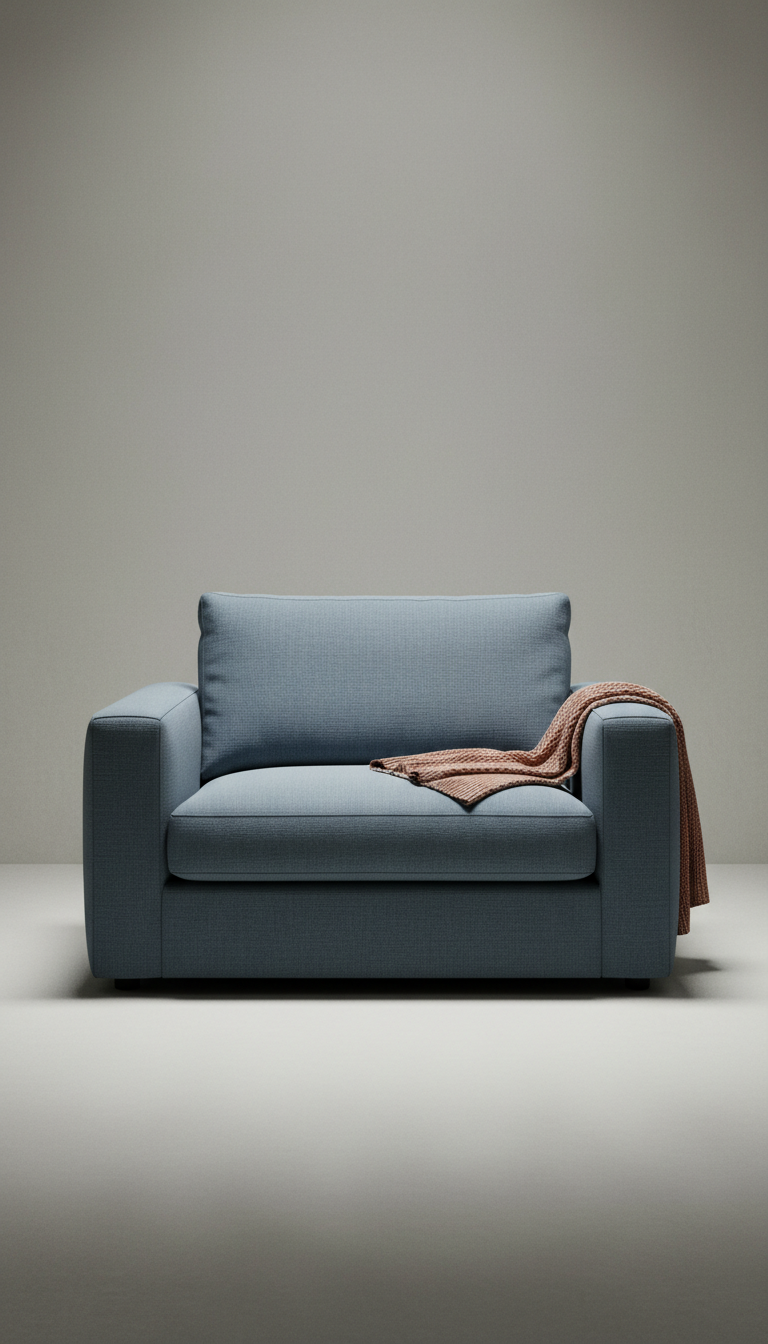 Slate Blue Modular Lounge Chair