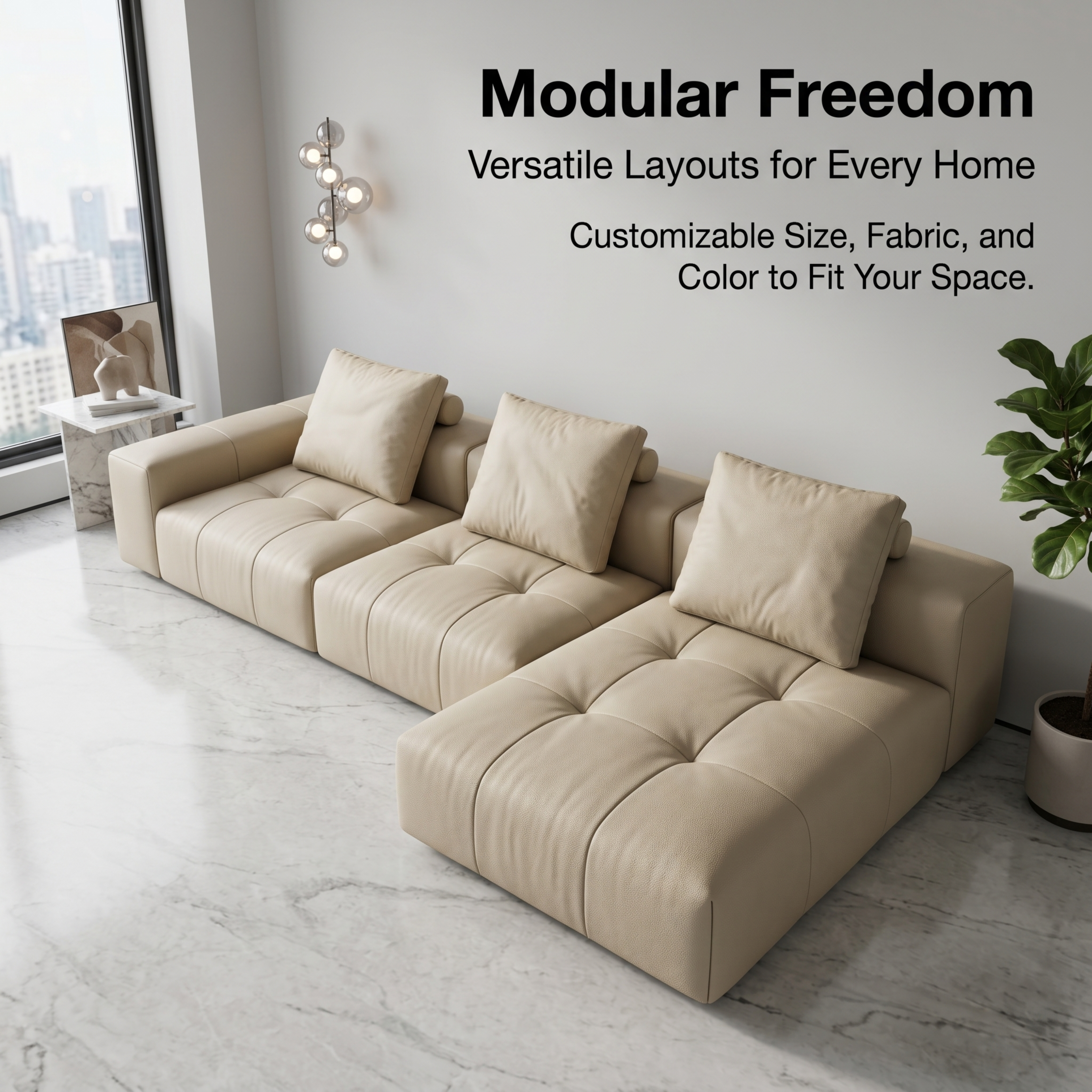 Pixel Modular Sofa - Playful Square Modules